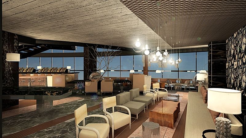 Hotel Las Americas Golden Tower Panama Kültér fotó The interior of the lounge