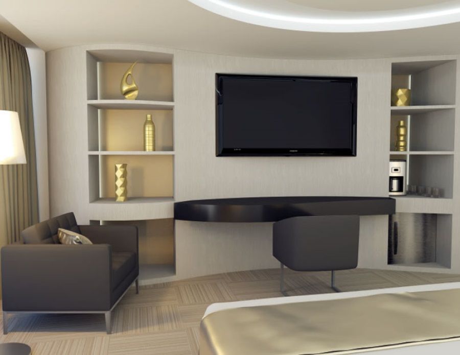 Hotel Las Americas Golden Tower Panama Kültér fotó 3D rendering of a bedroom